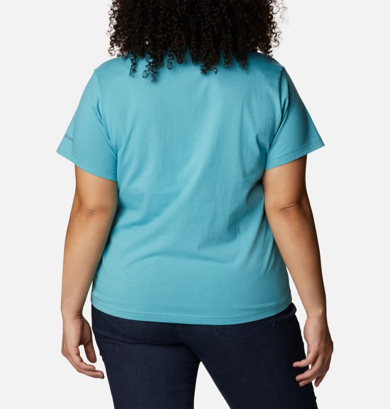 Women's Columbia Sapphire Point Henley T Shirts Turquoise | Plus Size CA-Y481A